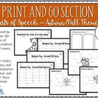 Parts of Speech - Autumn/Fall Theme - thumbnail 5 of 8