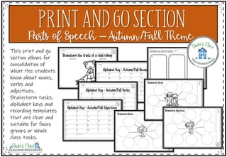 Parts of Speech - Autumn/Fall Theme - image 5 of 8