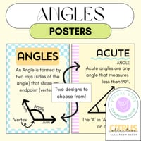 Angles Posters | Pairs of Angles | Angle Types | Geometry | Math Classroom Decor - thumbnail 2 of 4