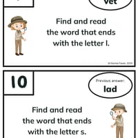 CVC Words Scavenger Hunt Bundle, 1st, Phonics, Low-prep, Games - thumbnail 2 of 4