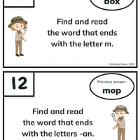 CVC Words Scavenger Hunt Bundle, 1st, Phonics, Low-prep, Games - thumbnail 3 of 4