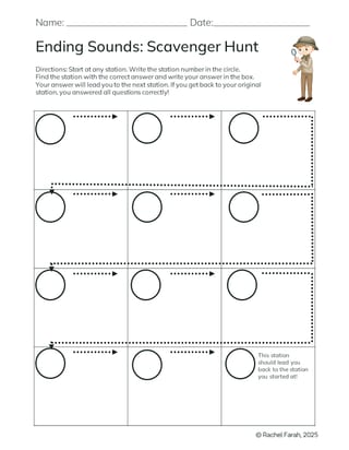 CVC Words Scavenger Hunt Bundle, 1st, Phonics, Low-prep, Games - image 4 of 4