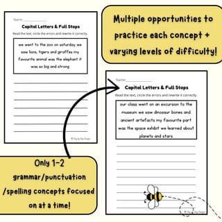 Editing Texts Worksheets | Grammar & Punctuation | Years 2 & 3 - image 2 of 3