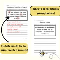 Editing Texts Worksheets | Grammar & Punctuation | Years 2 & 3 - thumbnail 3 of 3