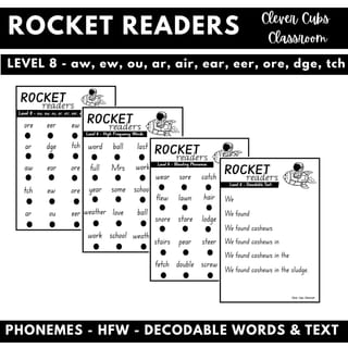 Rocket Readers - Level Eight (aw, ew, ou, ar, air, ear, eer, ore, dge, tch) - image 1 of 1