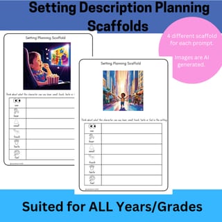 Setting Description Writing Scaffold- Differentiated Writing Planner - image 4 of 4