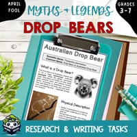Myths & Legends: Drop Bears | writing prompts | research task | April Fool's Day - thumbnail 1 of 5