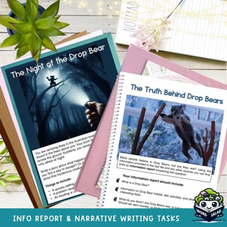 Myths & Legends: Drop Bears | writing prompts | research task | April Fool's Day - image 3 of 5