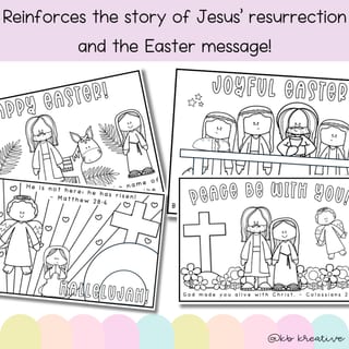 Easter Colouring in | Easter Story | Christian Easter - image 2 of 3