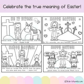 Easter Colouring in | Easter Story | Christian Easter - image 3 of 3