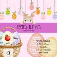 EASTER | Initial Sound Sorting Activity | A-Z Initial Sound | Table Top Activity - thumbnail 1 of 7