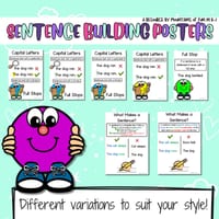 Sentence Building & Writing Checklists Bundle | Self-Editing for Lower Primary - thumbnail 3 of 8