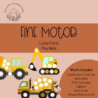 Fine Motor | Loose Parts Play | Construction Trucks