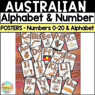 Australian Aboriginal Alphabet and Number Posters - image 1 of 5