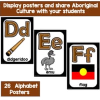 Australian Aboriginal Alphabet and Number Posters - thumbnail 2 of 5