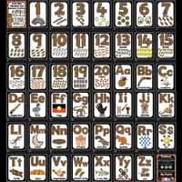 Australian Aboriginal Alphabet and Number Posters - thumbnail 5 of 5