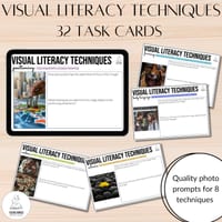 Visual Literacy Elements Task Cards Activity | Australian Curriculum v9 Y4-7 - thumbnail 1 of 3