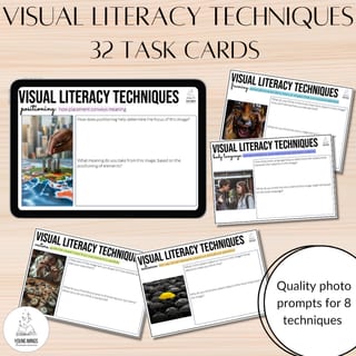 Visual Literacy Elements Task Cards Activity | Australian Curriculum v9 Y4-7 - image 1 of 3