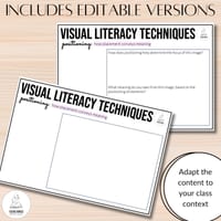 Visual Literacy Elements Task Cards Activity | Australian Curriculum v9 Y4-7 - thumbnail 2 of 3