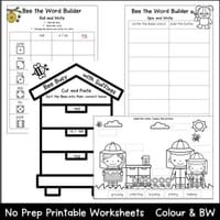 Buzzing with Verbs: Bee-Themed Suffix Games & Worksheets for -ed, -ing, -s/es - thumbnail 3 of 4