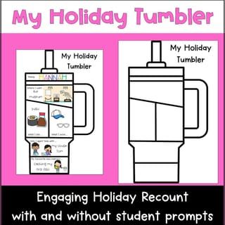 My Holiday Tumbler – Fun & Flexible Recount Writing Activity - image 1 of 3