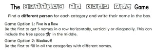 Get to Know You Game for Students - image 1 of 1