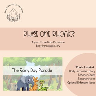 KINDY | Phonics | Phase 1 | Aspect 3 | Body Percussion | Stories | Rainy Day Parade - image 1 of 5