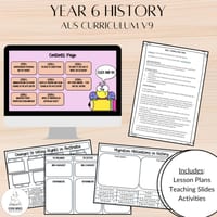 Year 6 Aus v9 HaSS Unit Plan - History | Lessons, Slides, Activities, Rubrics - thumbnail 1 of 4