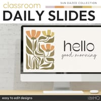 Retro SUNDAZED Daily Slides | Editable Google Slides™ & PowerPoint Templates - thumbnail 1 of 5