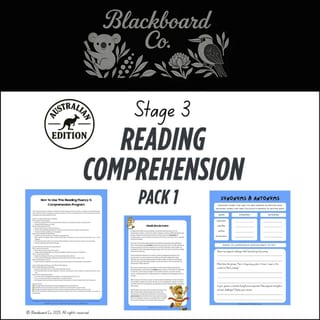Stage 3 Reading Comprehension Pack 1 (Famous Australians) - image 1 of 7