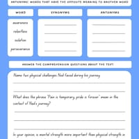 Stage 3 Reading Comprehension Pack 1 (Famous Australians) - thumbnail 5 of 7