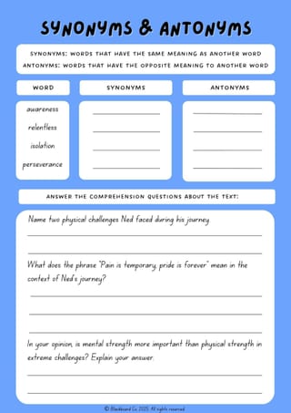 Stage 3 Reading Comprehension Pack 1 (Famous Australians) - image 5 of 7