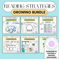 Reading Comprehension Graphic Organisers | Fiction Nonfiction Strategy Response