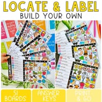 Phonics Locate & Label: Spelling Literacy Centers & Rotations I Year 1 & 2 - thumbnail 1 of 5