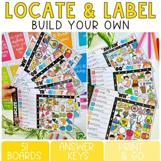 Phonics Locate & Label: Spelling Literacy Centers & Rotations I Year 1 & 2 - image 1 of 5