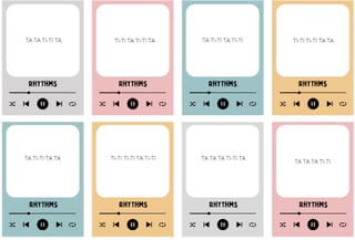 music rhythm patterns - image 1 of 2