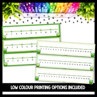 Froggy Number Lines | Full & Low-Colour Printing Options - thumbnail 2 of 4