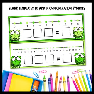 Froggy Number Lines | Full & Low-Colour Printing Options - image 4 of 4