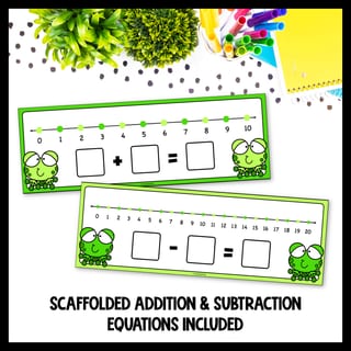 Froggy Number Lines | Full & Low-Colour Printing Options - image 3 of 4