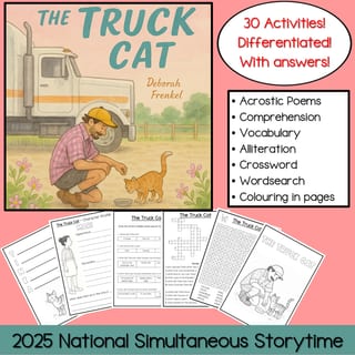 The Truck Cat | 2025 National Simultaneous Storytime Book Companion Activities - image 1 of 5