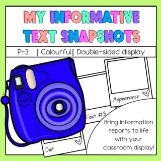 My Informative Text Snapshots - Information Reports - image 1 of 5
