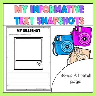 My Informative Text Snapshots - Information Reports - image 4 of 5