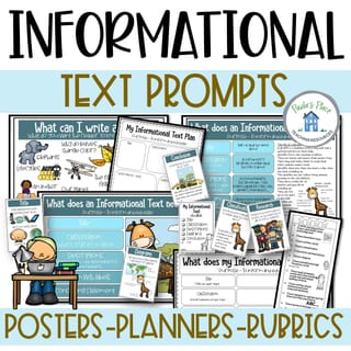 Informational Text Posters Prompts, and Rubrics - image 1 of 7