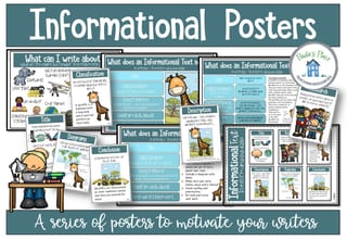 Informational Text Posters Prompts, and Rubrics - image 2 of 7