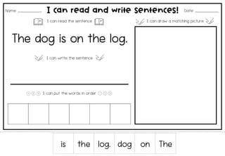 Decodable Sentences Activity Sheets - image 7 of 7