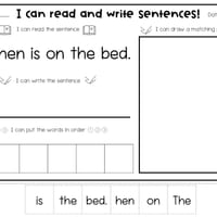 Decodable Sentences Activity Sheets - thumbnail 6 of 7