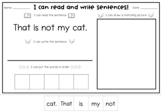 Decodable Sentences Activity Sheets - image 2 of 7