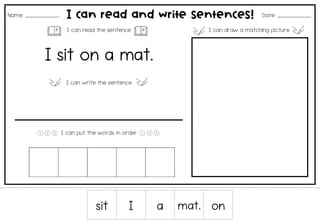 Decodable Sentences Activity Sheets - image 4 of 7