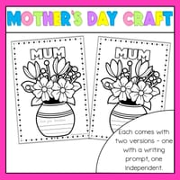 Mother's Day Craft | Flower Vase | Mum | Freebie - thumbnail 2 of 4