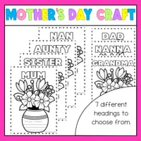 Mother's Day Craft | Flower Vase | Mum | Freebie - thumbnail 3 of 4